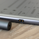 The InkNote Color's charging contacts where the A5 stylus is attached.